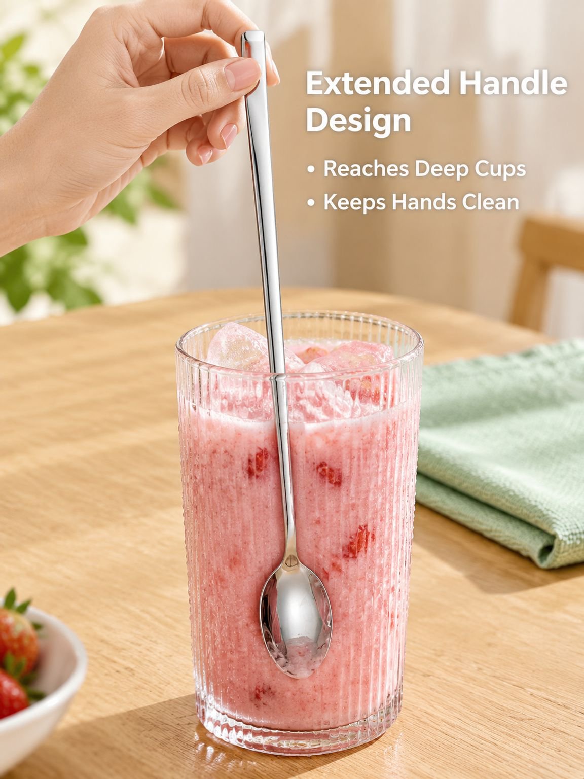 Stainless steel spoon