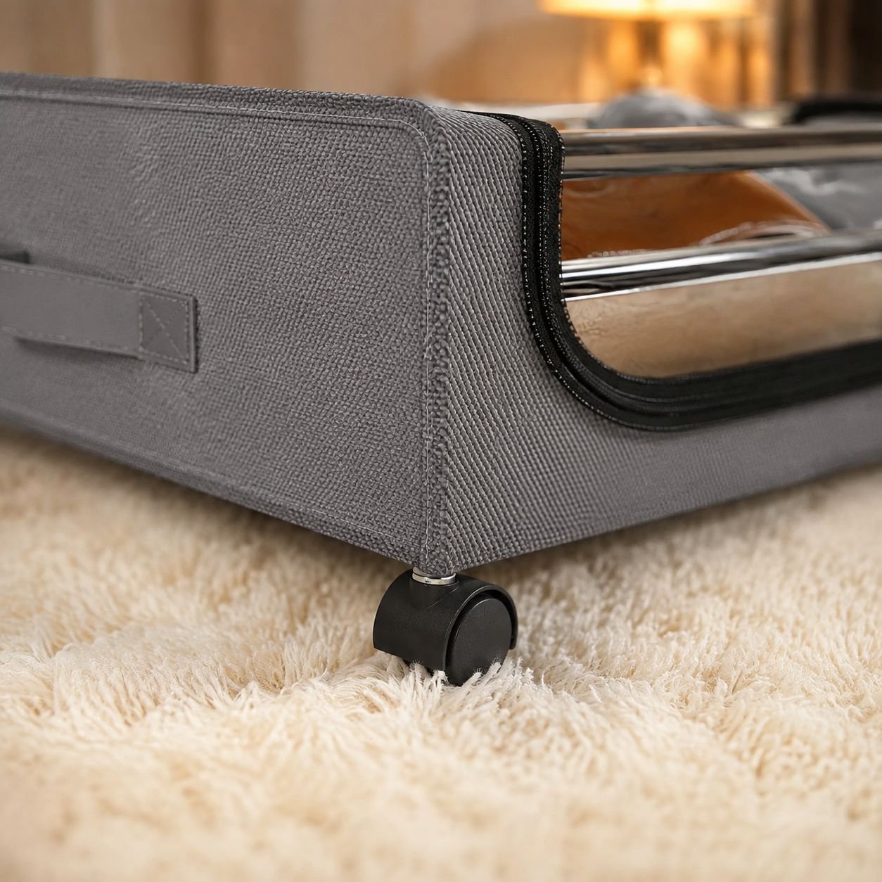 Foldable large capacity under bed organizer