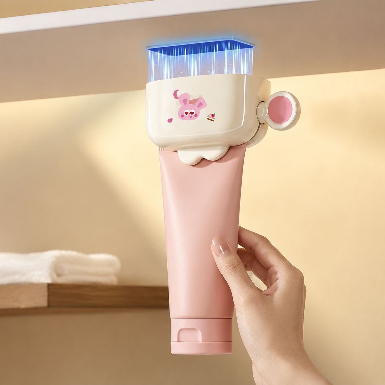 Distributeur de dentifrice magnétique et étagère pour nettoyant visage