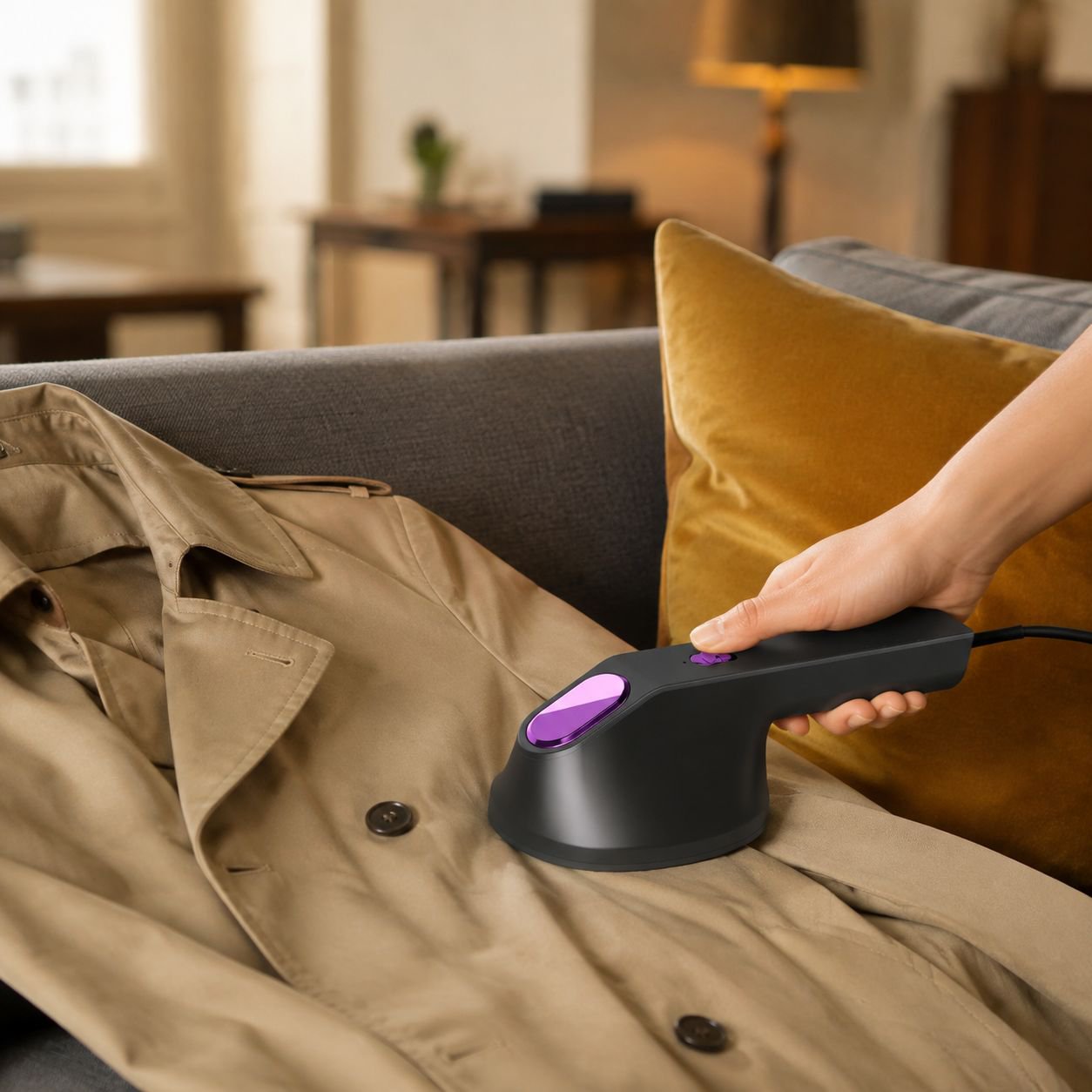 Sleek and modern portable ironing machine design