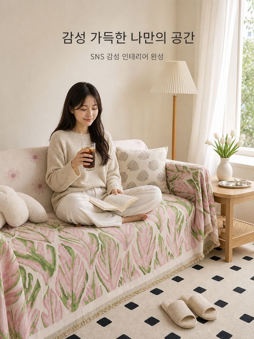 컨트리 스타일 소파 커버