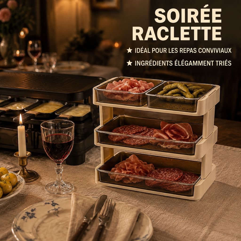 Assiette compartimentée pour hot pot