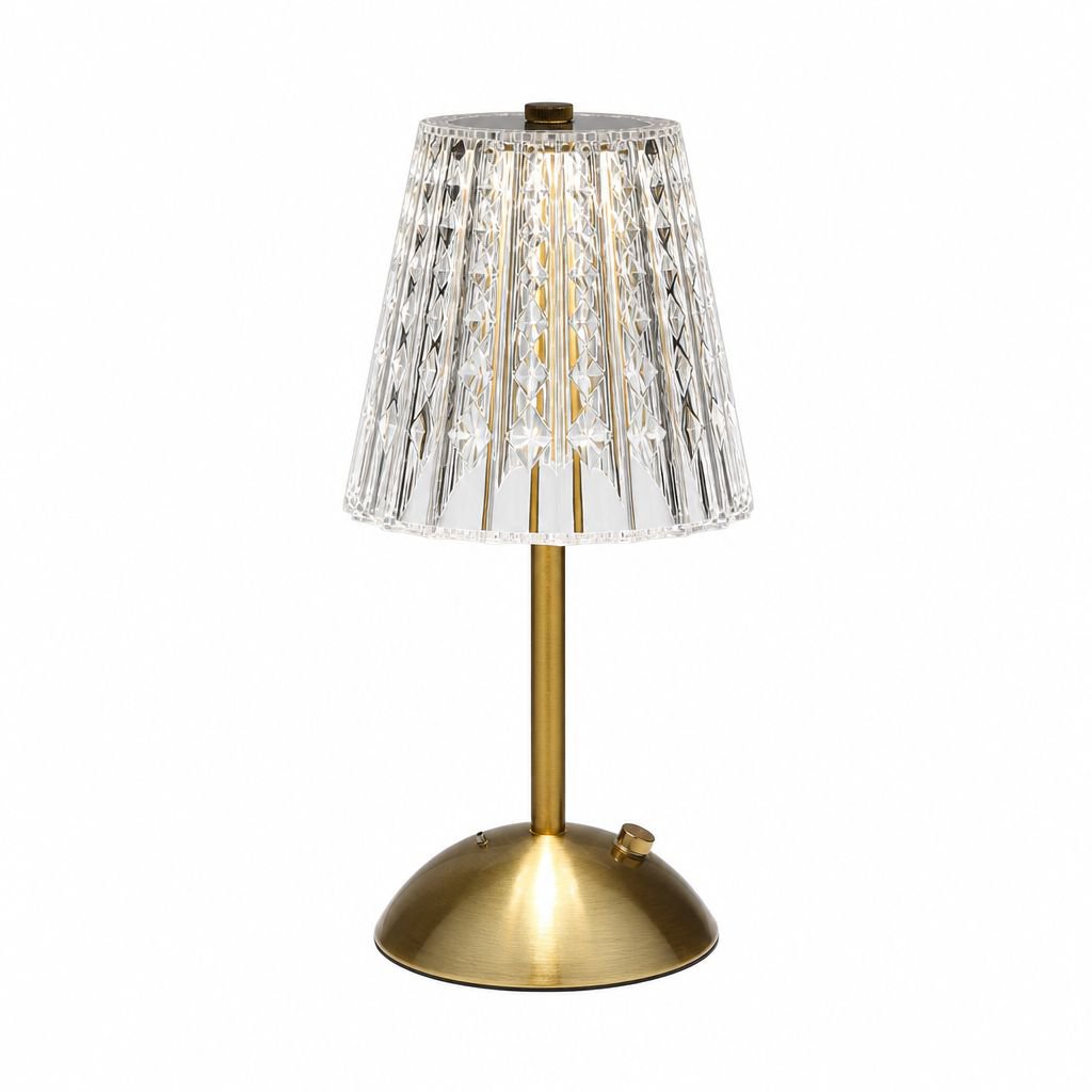 Touch Dimmable Crystal Retro LED Desk Lamp