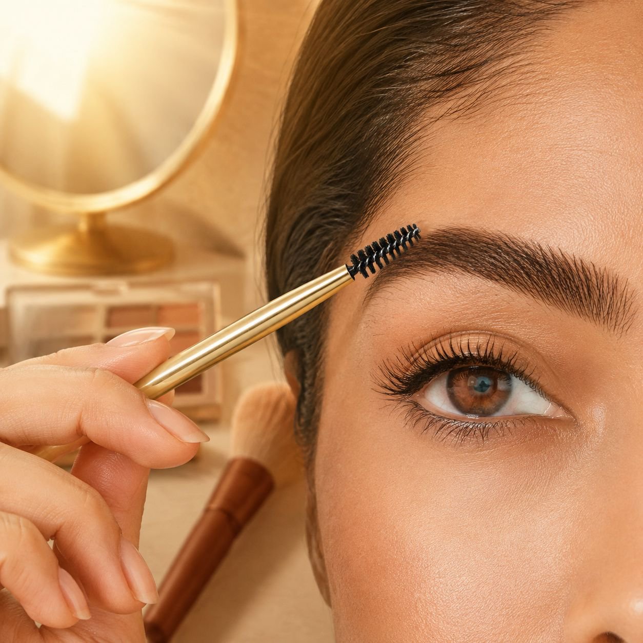 JMY Waterproof Long-Lasting Slim Small Gold Bar Eyebrow Pencil