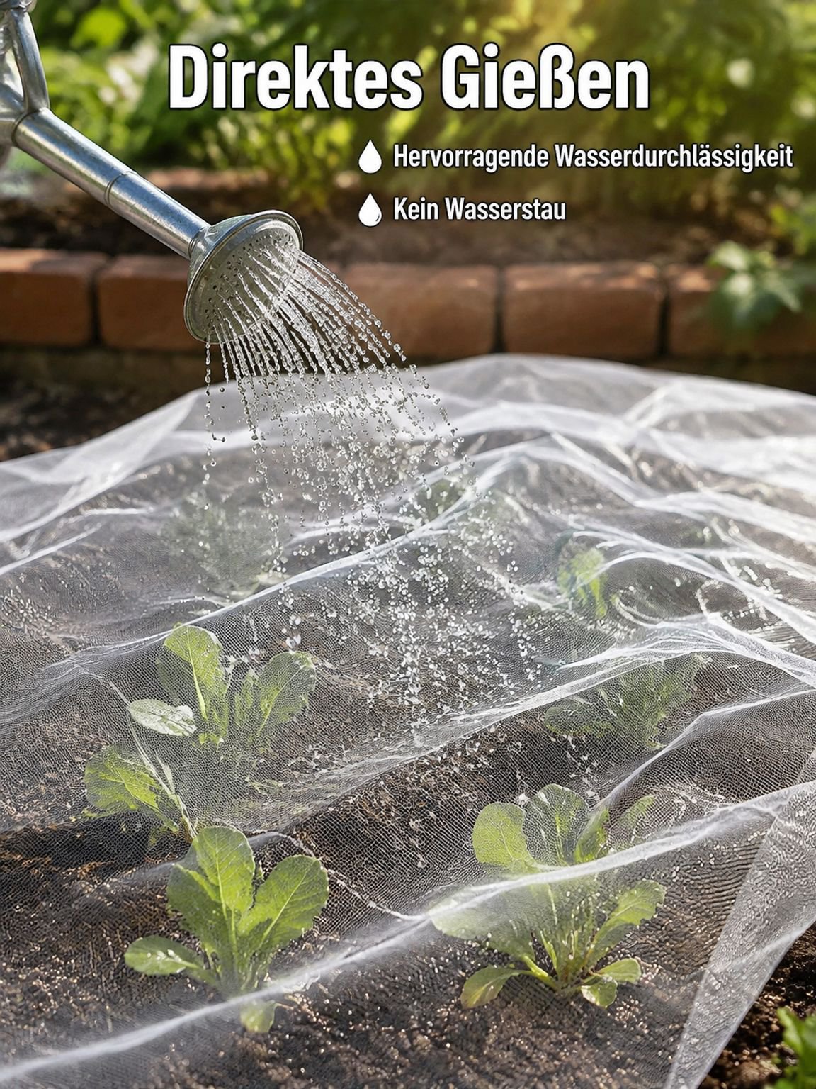 Schutznetz für Gewächshaus und Garten