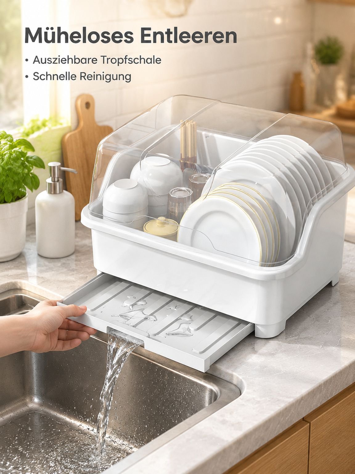 Modernes Küchenzubehör Geschirrabtropfer mit praktischem Design