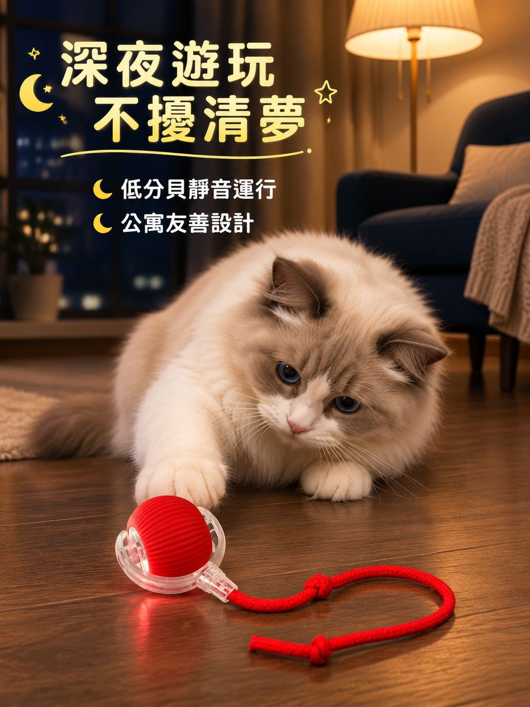 電動貓狗互動玩具球