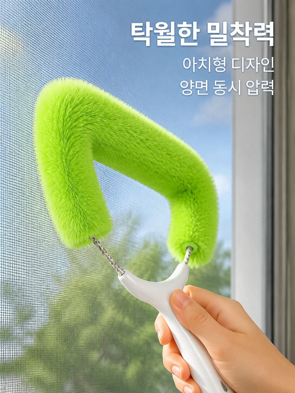 고층 창문 청소 도구