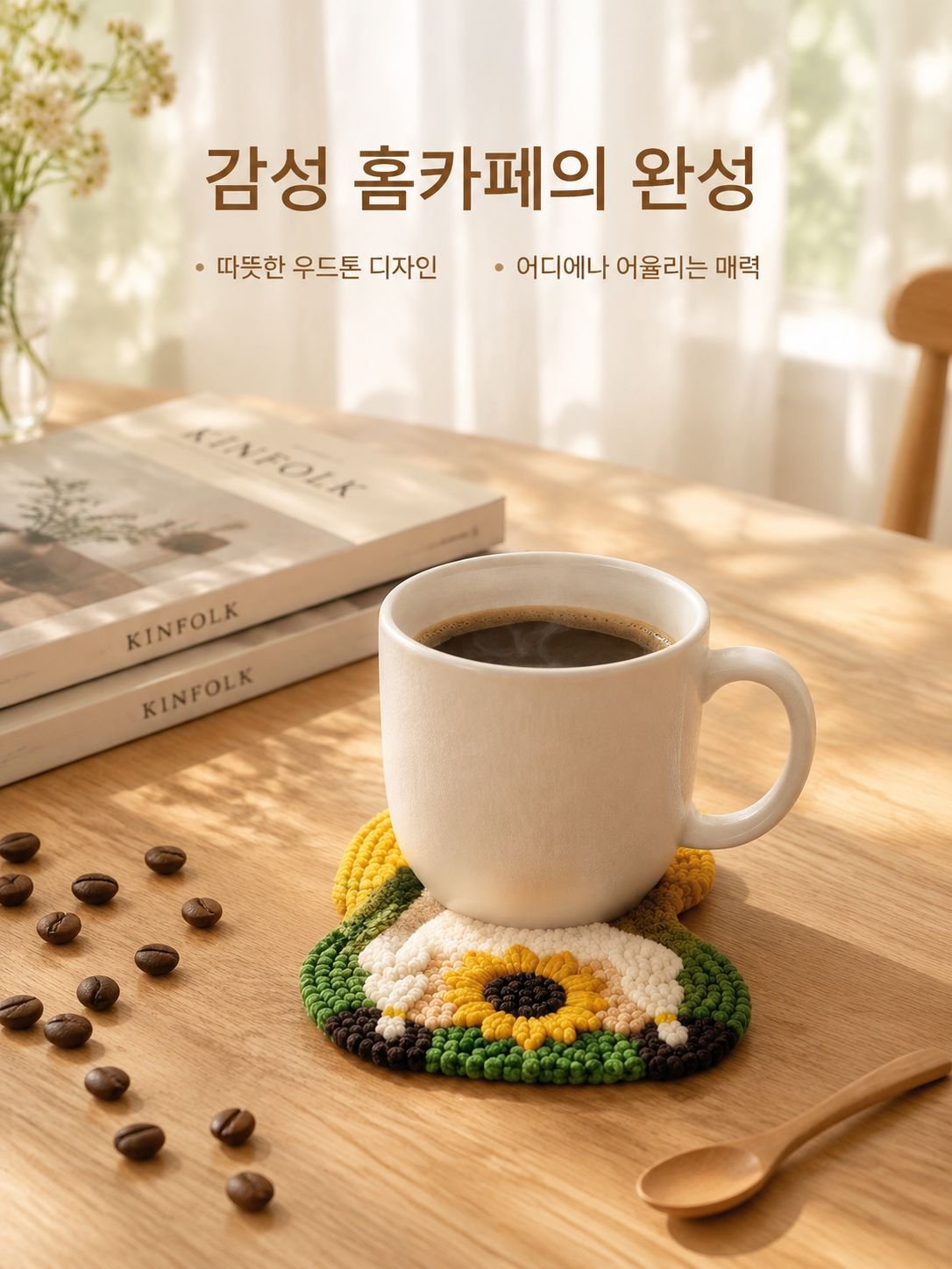 DIY 펀치 니들 코스터