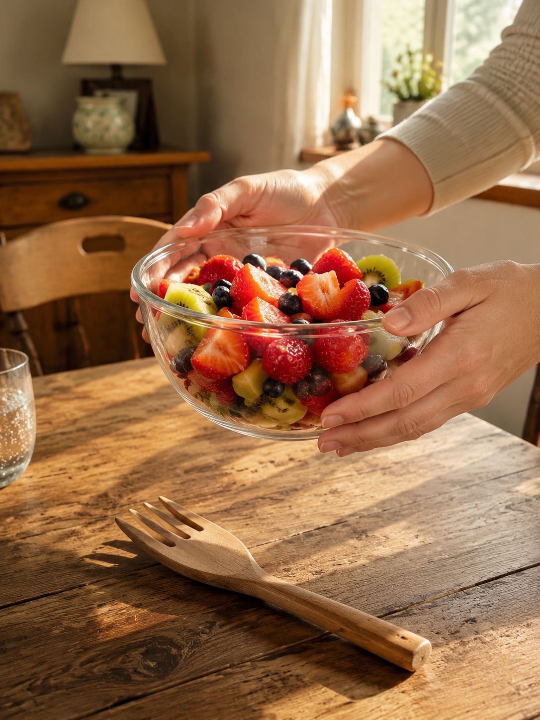 Robuste Glasschüssel als Nudelschüssel