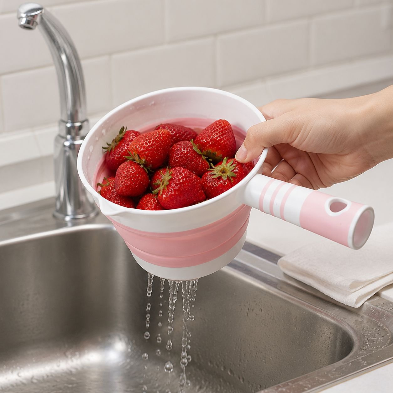 Foldable Multifunctional Hanging Silicone Ladle