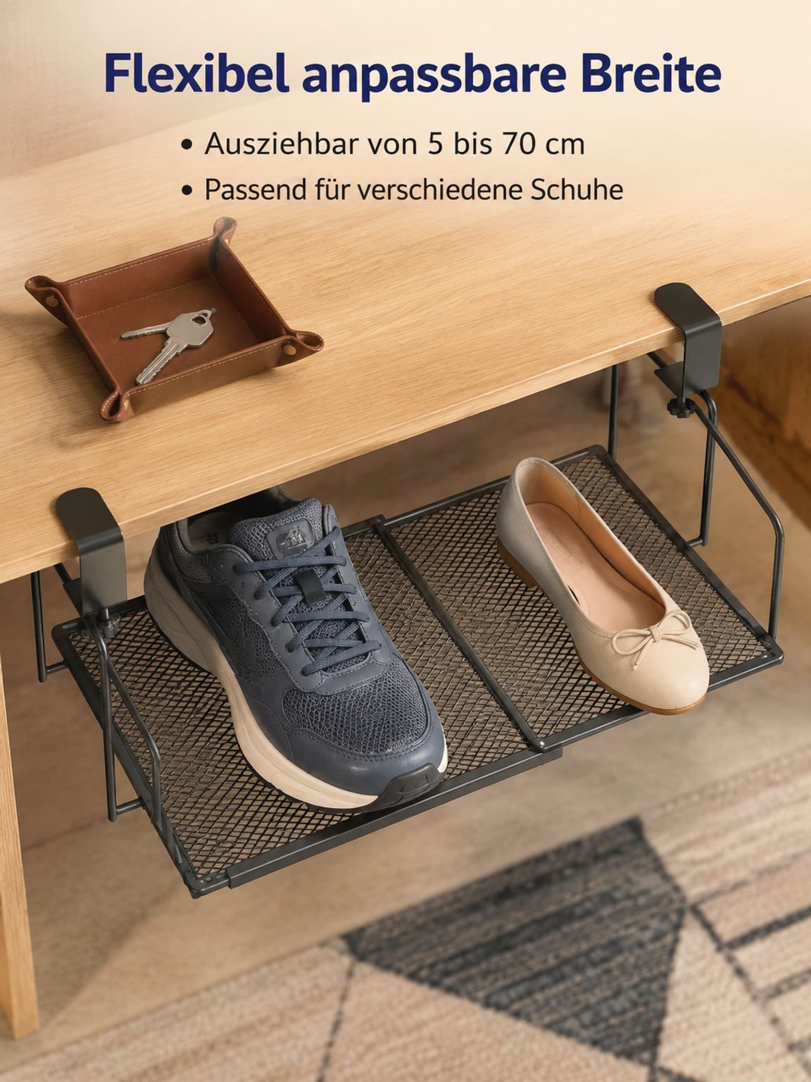 Platzsparendes Schuhregal – Kreativer Organizer