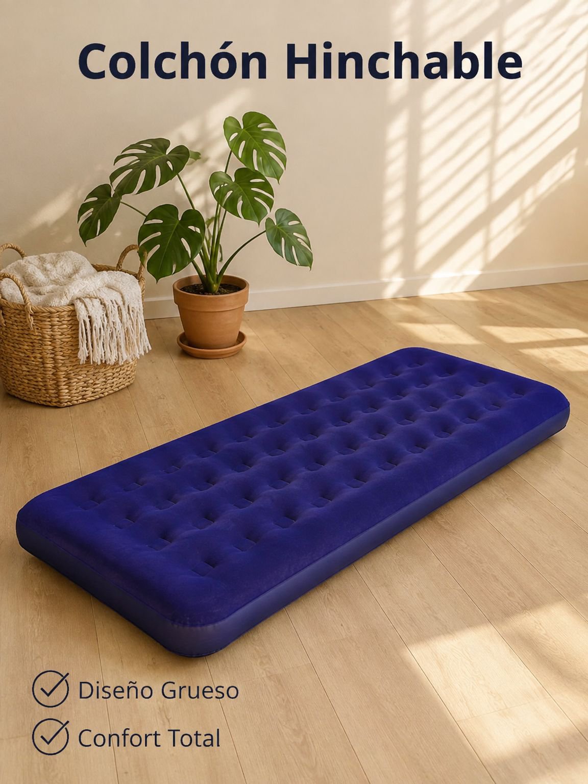 Colchón inflable plegable grueso