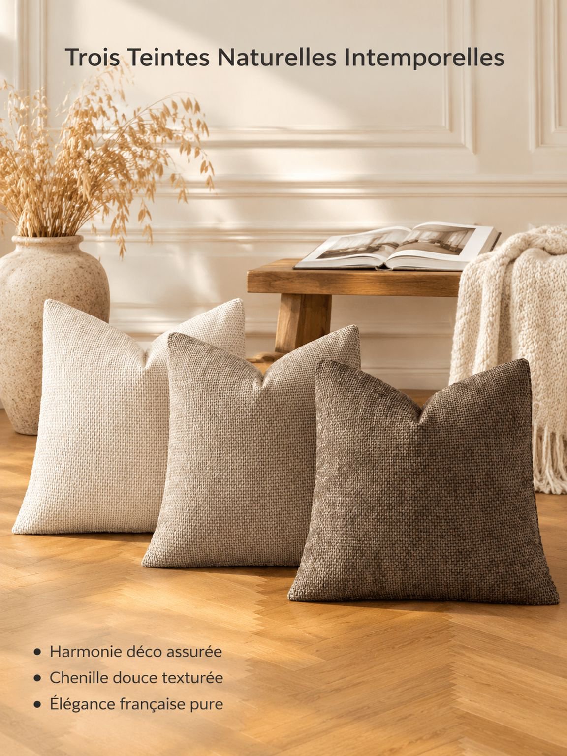 Oreiller en chenille