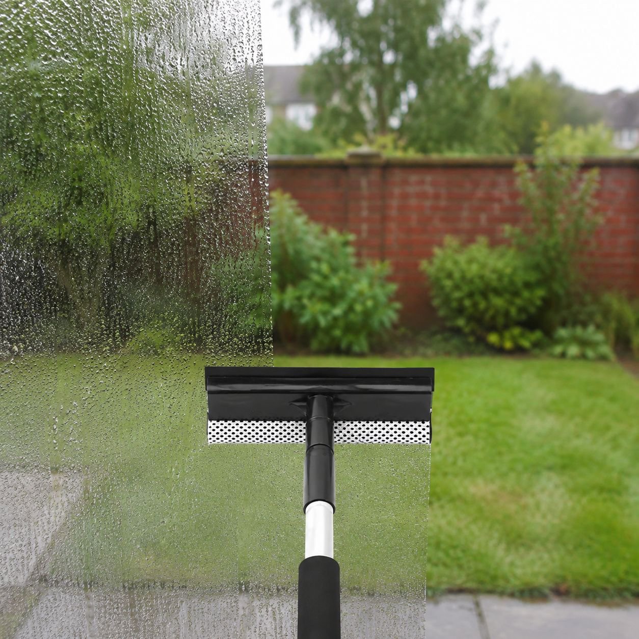 2-in-1 glass cleaner and squeegee for household use