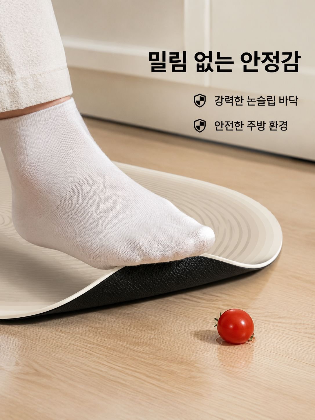 얼룩 방지 및 닦기 쉬운 주방 매트