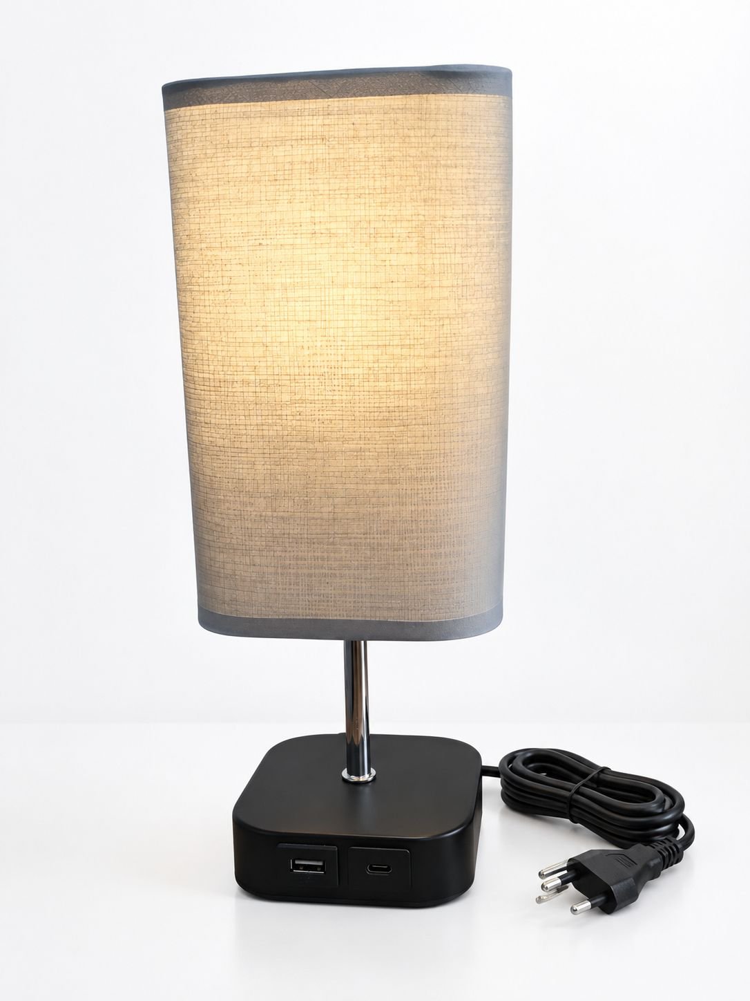Tischlampe mit Dual-Adapter und Hochspannungsaufladung