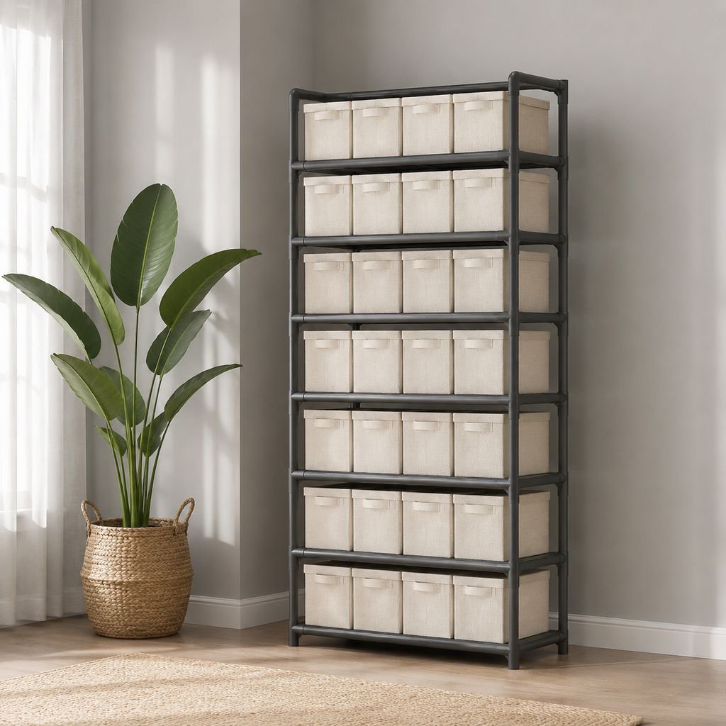 Easy to assemble multipurpose storage shelf