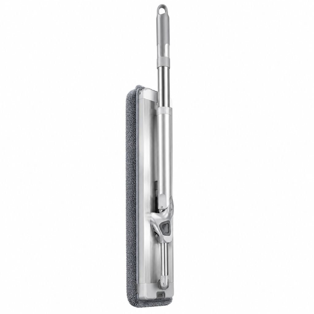 Detailaufnahme Aluminium-Flachmopp für Holzböden