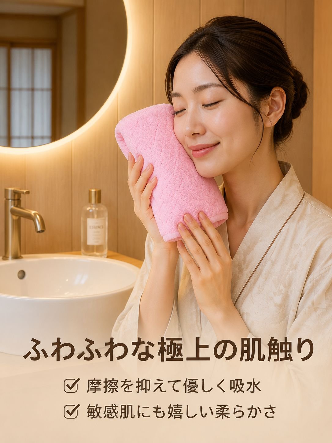 極厚・高吸水性コーラルフリースタオル