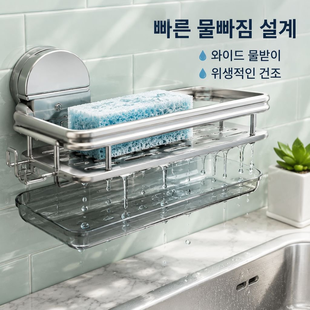주방 스펀지 정리대