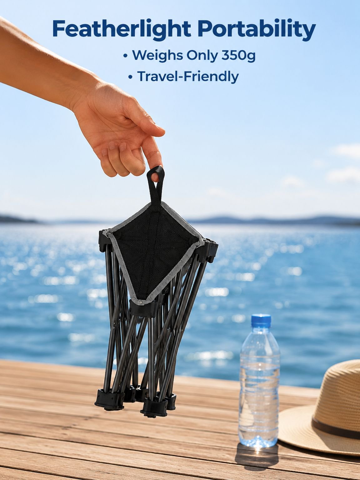 Mini outdoor folding stool