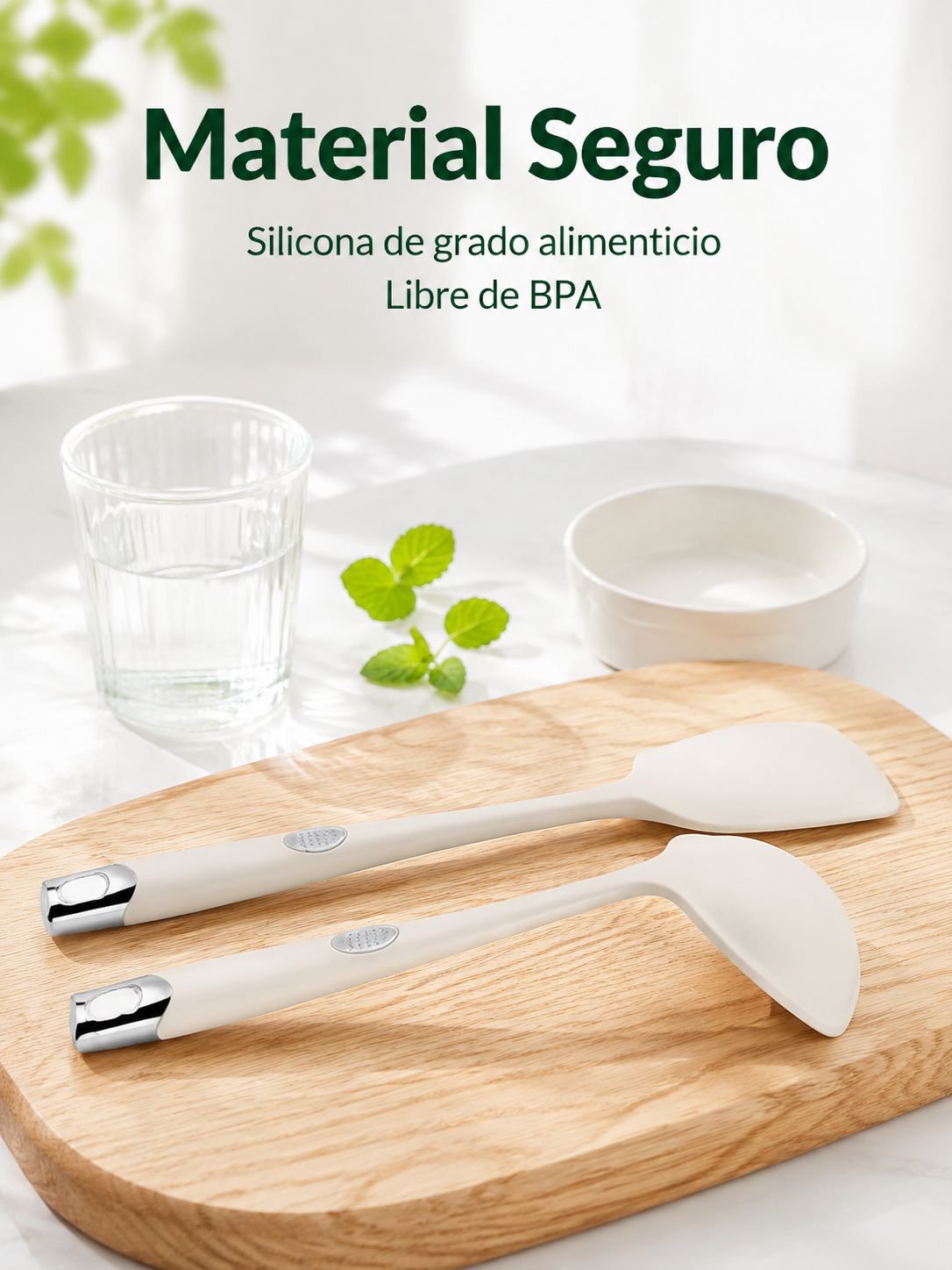 Cucharas para mezclar alimentos calientes