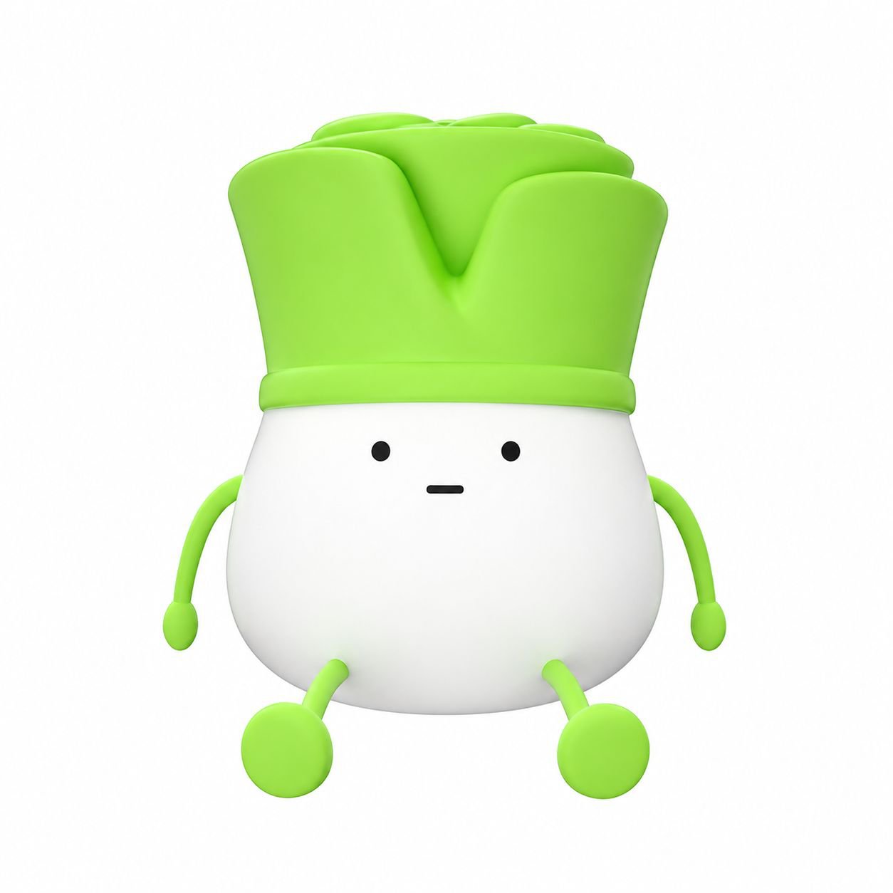 Green Onion Shape Decompression Night Light Bedroom Desktop Decoration