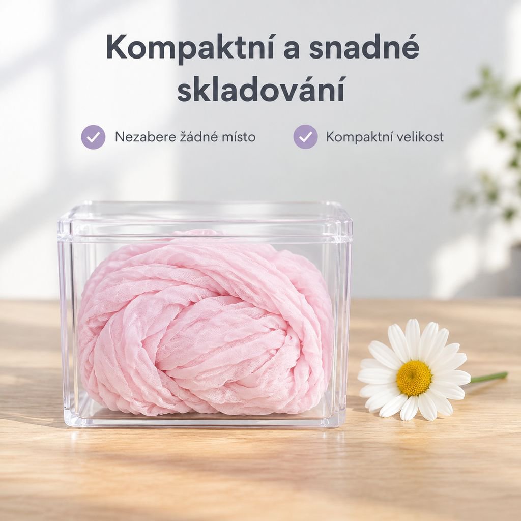 Světle fialový skládaný tylový běhoun