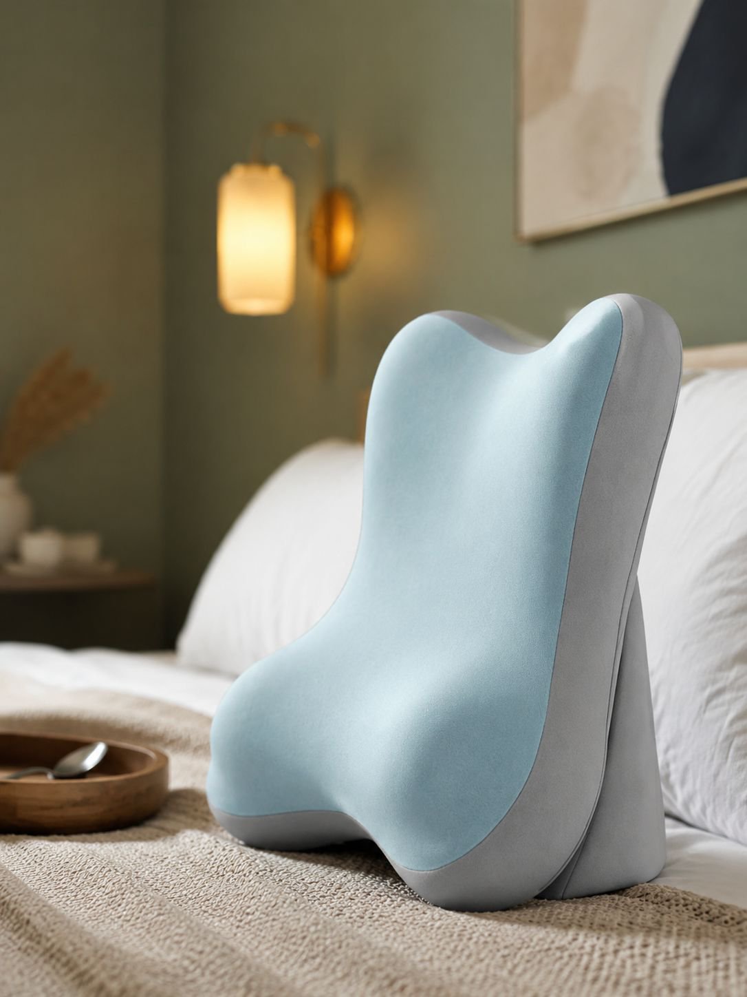 Headboard cushion can be adjusted to different slopes to protect the neck and waist. 