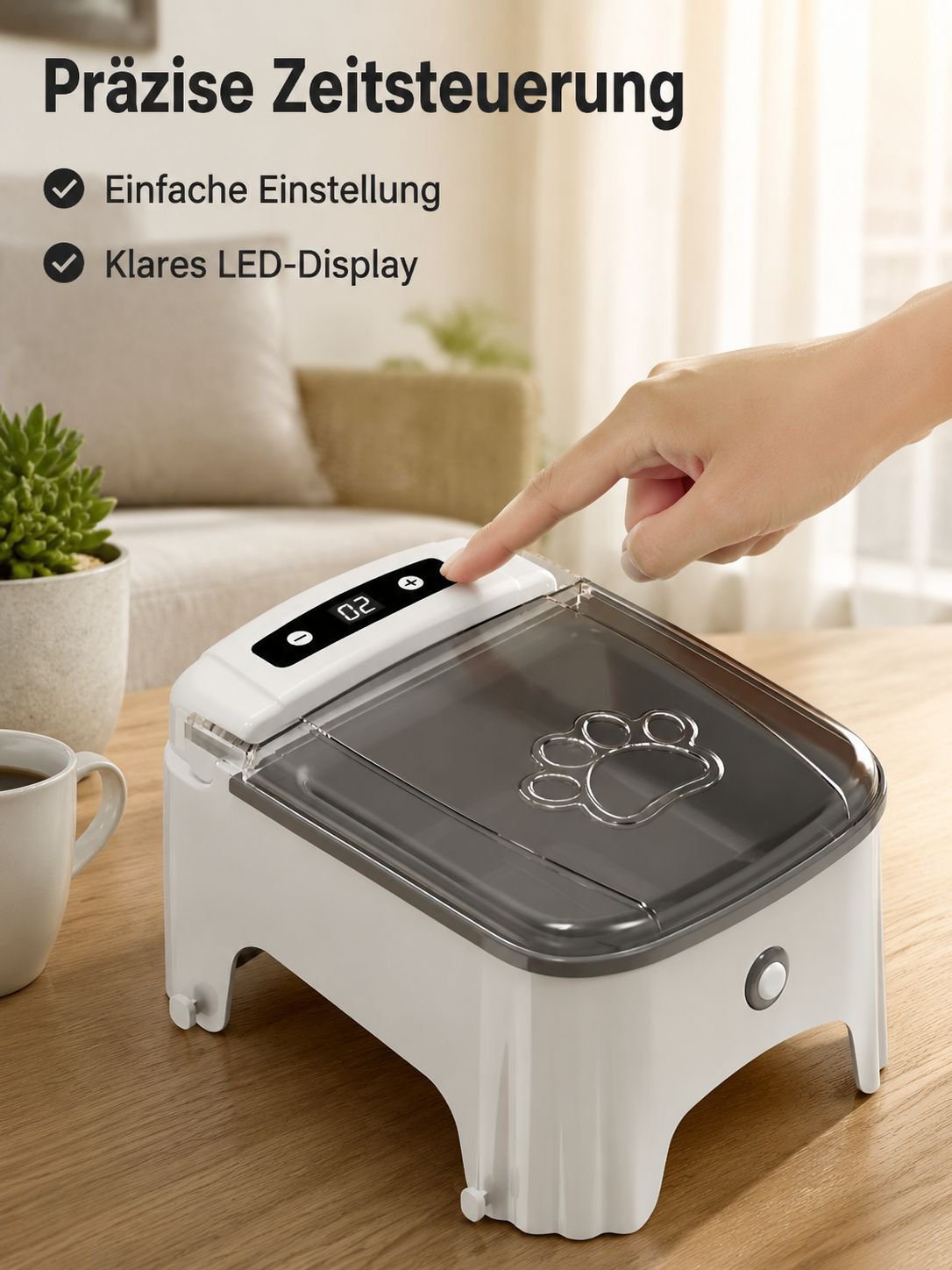 Benutzerfreundlicher Haustier-Futterautomat mit intelligenter Technologie
