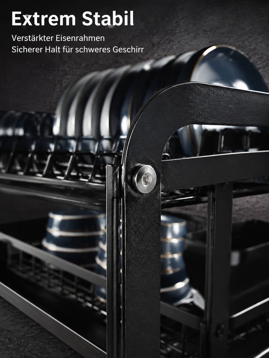 Vielseitiger Küchenständer für Schalen und Besteck