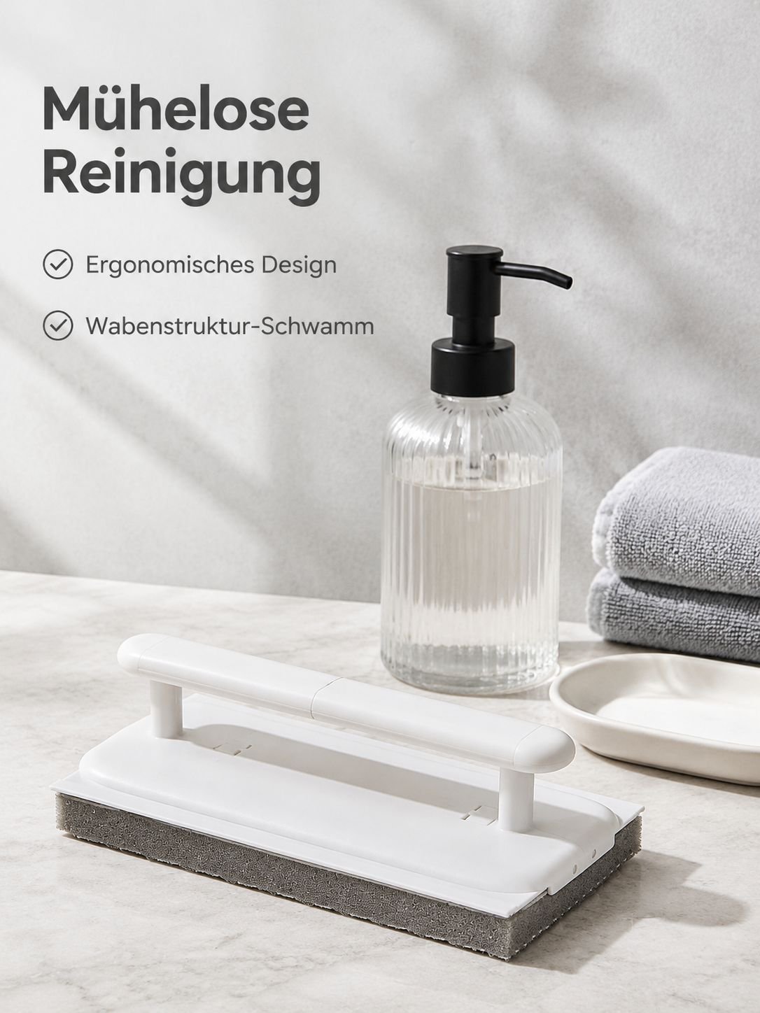 Klappbare Fensterfugenreinigungsbürste