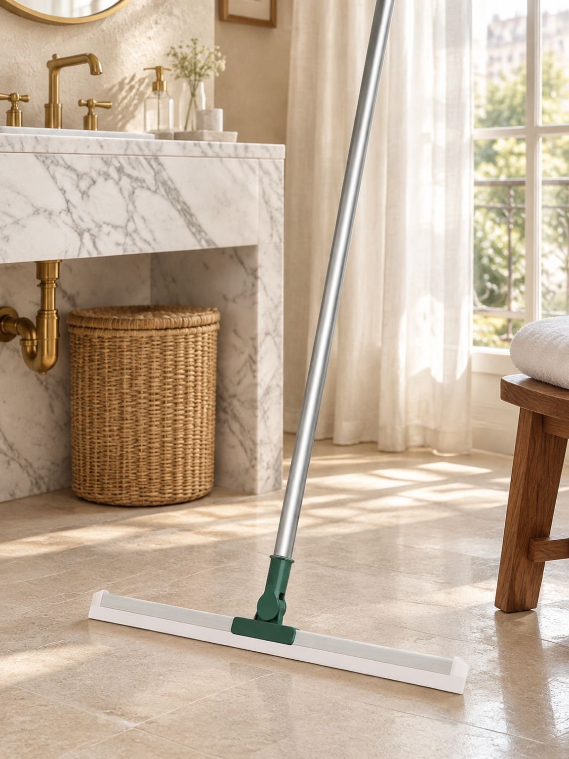 Balai magique extensible avec raclette à eau pour le nettoyage des sols
