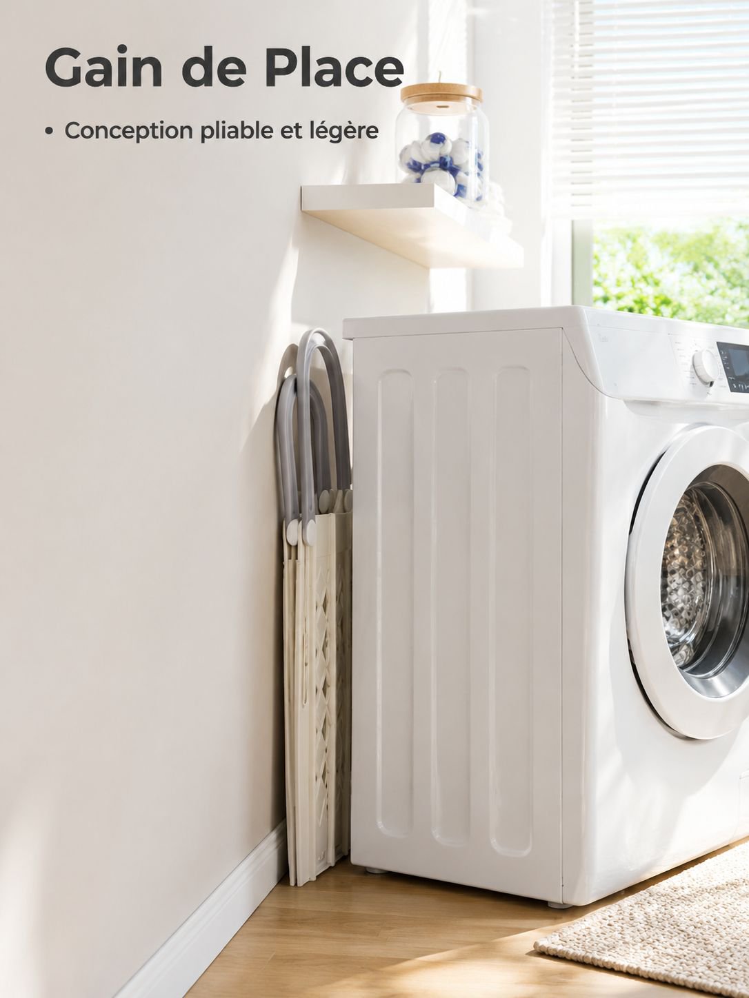 Panier à linge pliable de rangement