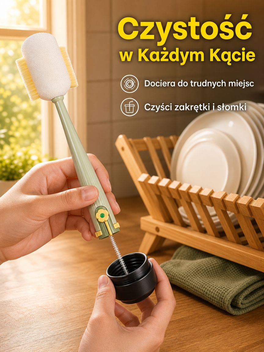 Przenośna szczotka do mycia kubków