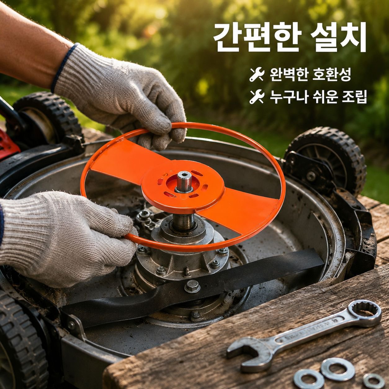 잔디 보호기 전용 예초기 칼날 보호판