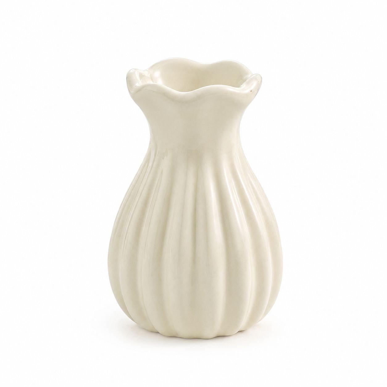 Mini Ceramic Vase with Artificial Flowers for Home Decoration