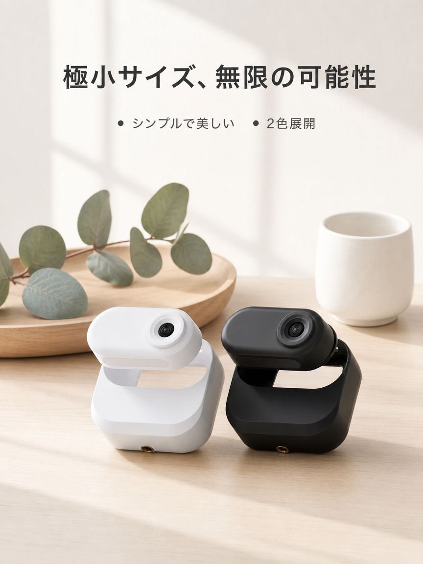 携帯型親指カメラ サイクリング・旅行用Vlog記録装置 防振マグネットスポーツカメラ