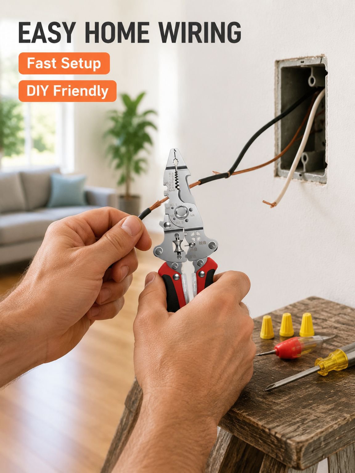 Folding wire strippers