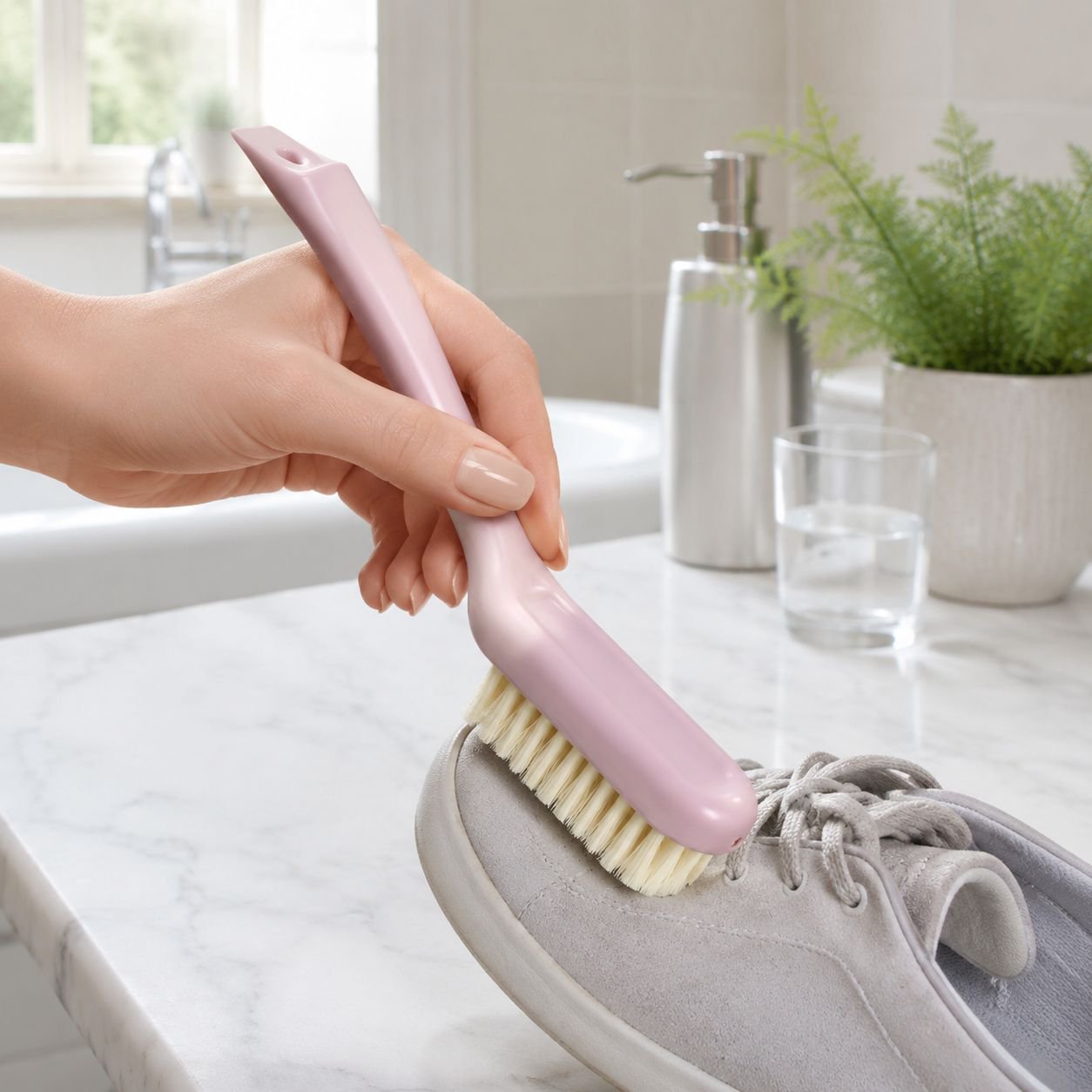 Household Soft Bristle Long Handle Brush
