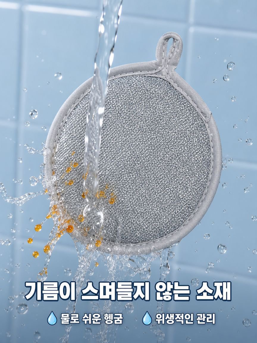 양면 설거지 스펀지
