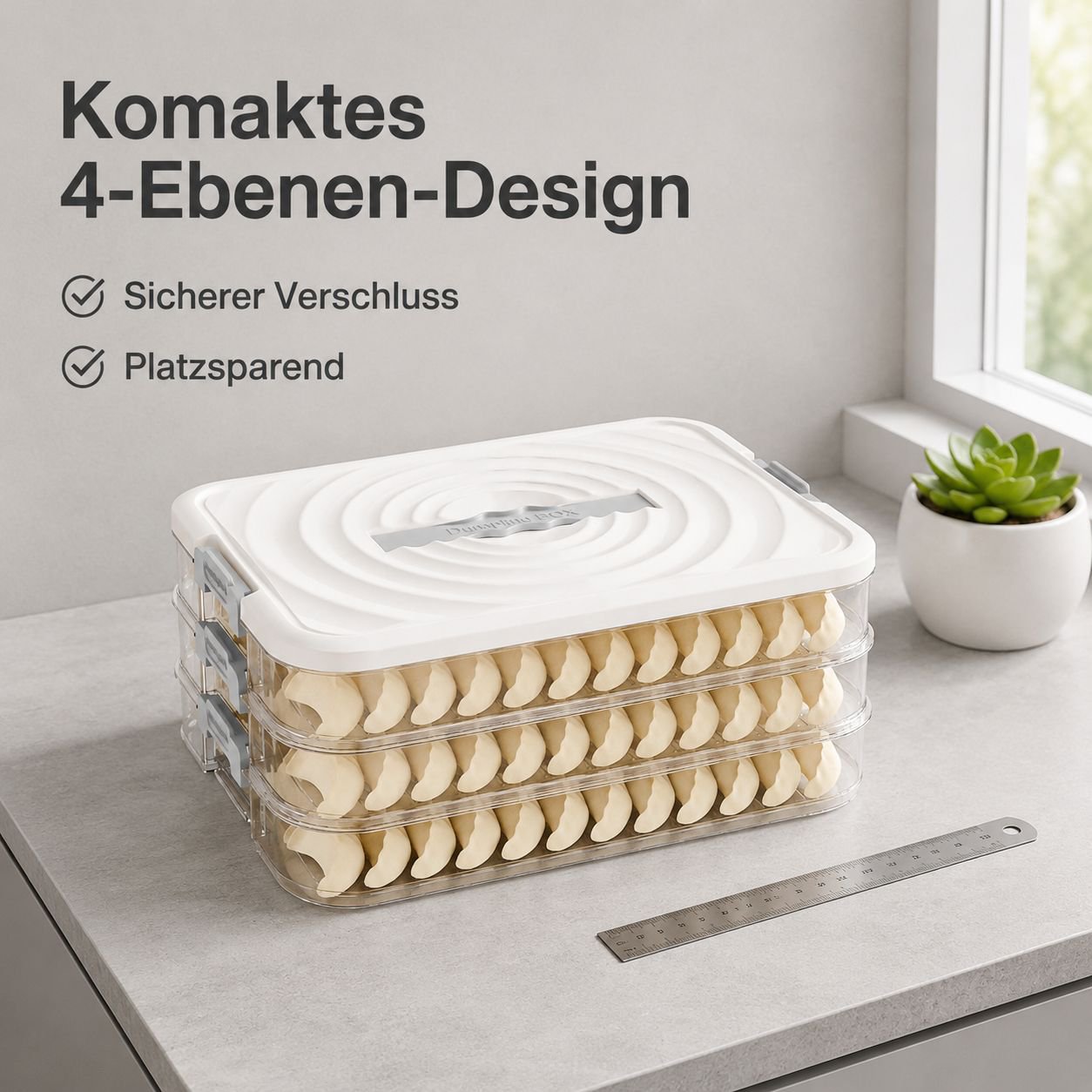 Mehrschichtige Dumplings Aufbewahrungsbox