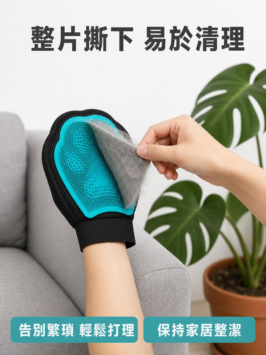 寵物洗澡按摩手套