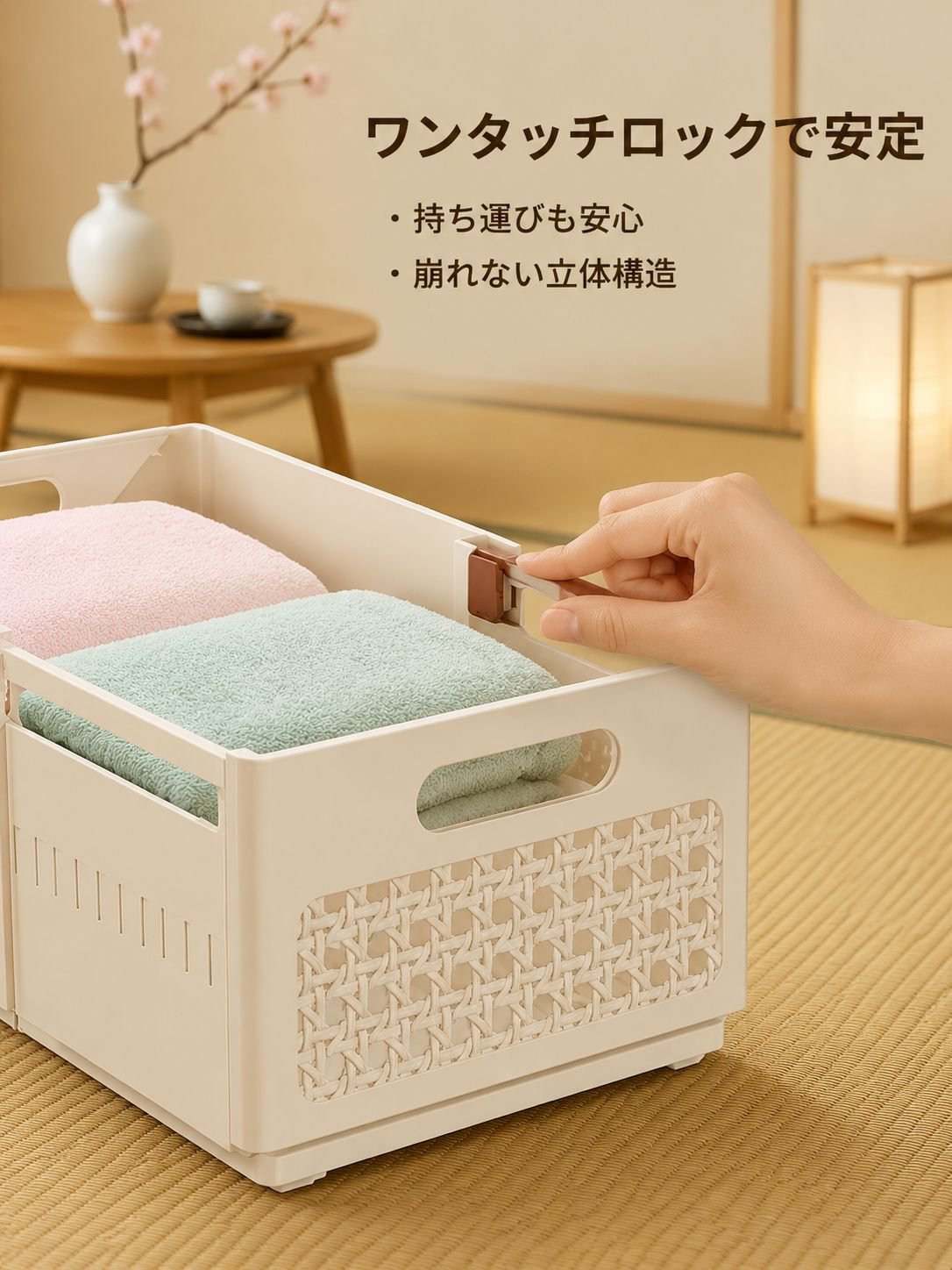 多機能ワードローブ収納ボックス