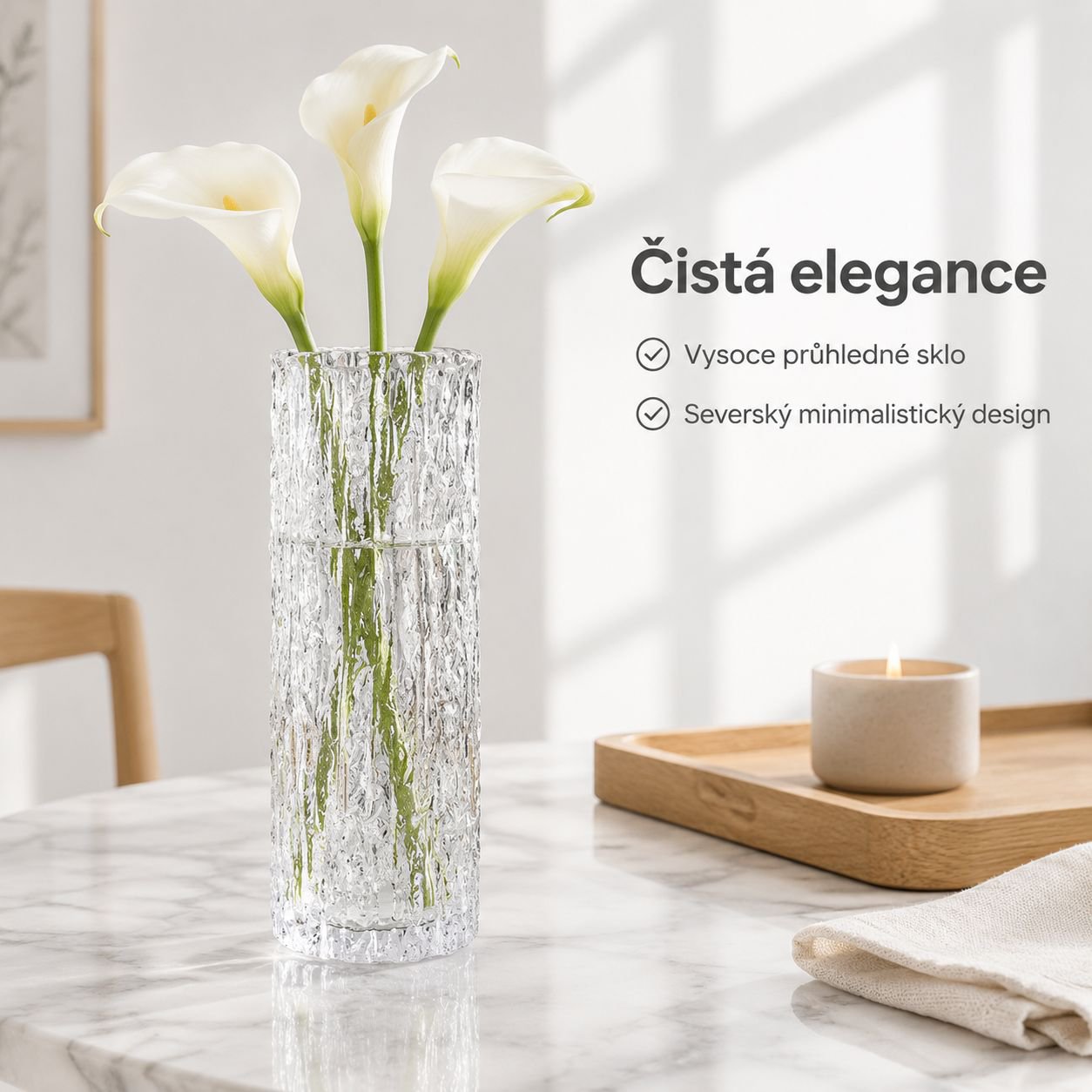 Moderní minimalistická luxusní váza