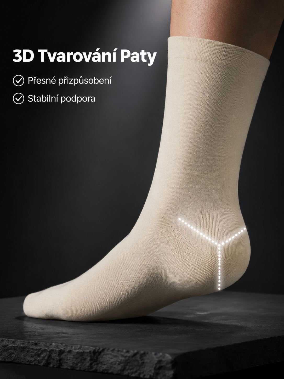 Pánské antibakteriální bavlněné ponožky