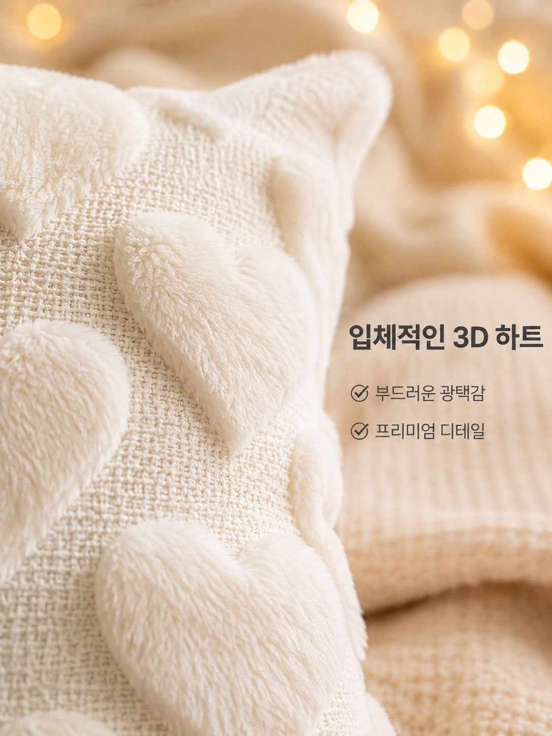 모직 포옹 베갯잇 사랑의 자수 자카드 베갯잇