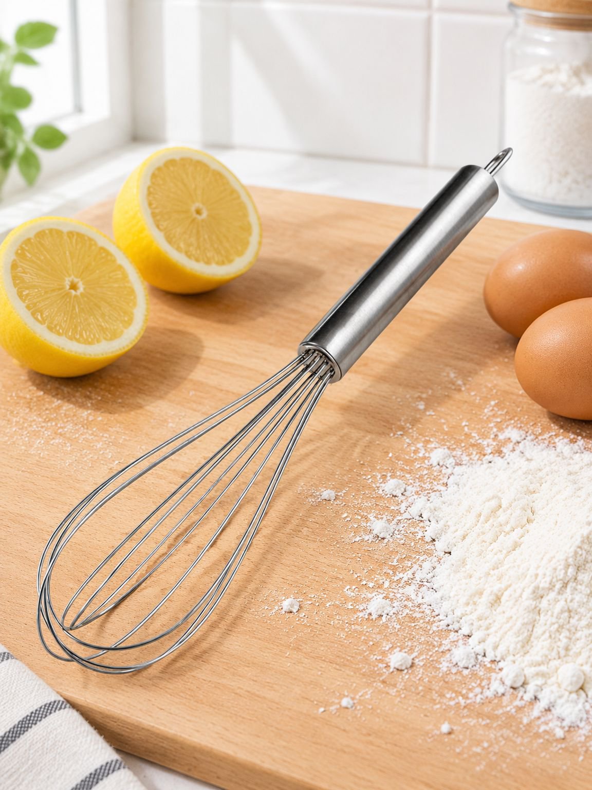 Schneebesen zum Schlagen und Verrühren von Eiern