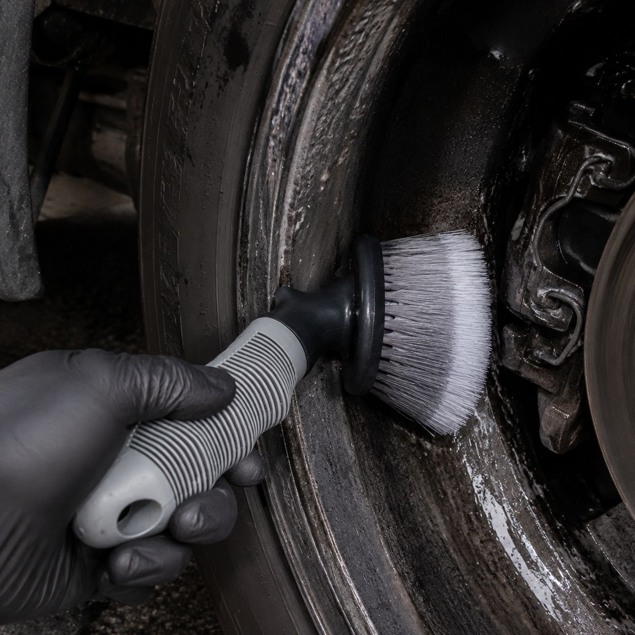 Car Tire and Wheel Cleaning Brush, Interior Carpet Floor Detail Soft Fiber Brush
